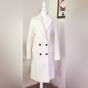 Express Double Breasted Sherpa PeaCoat